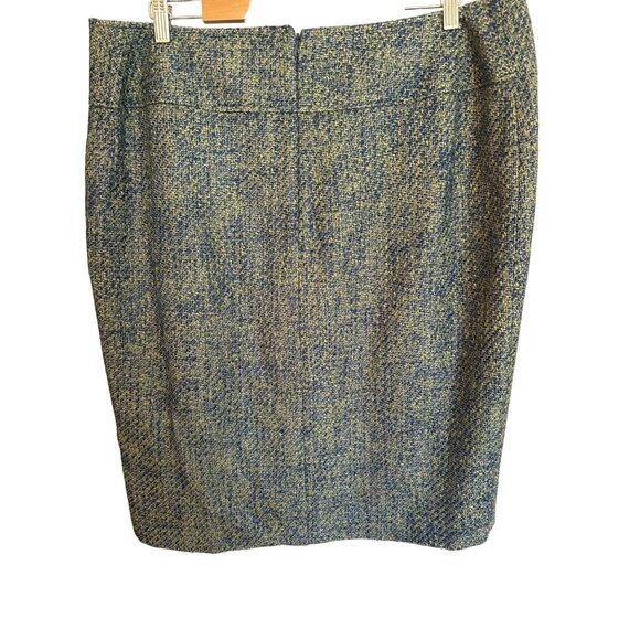 Lane Bryant Blue and Green Pencil Skirt - Picture 2 of 9